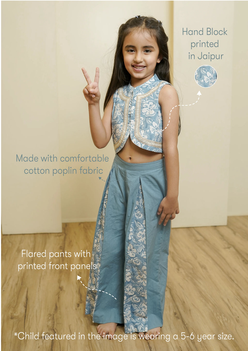 BAAGH CROP TOP FLARED PANTS SET