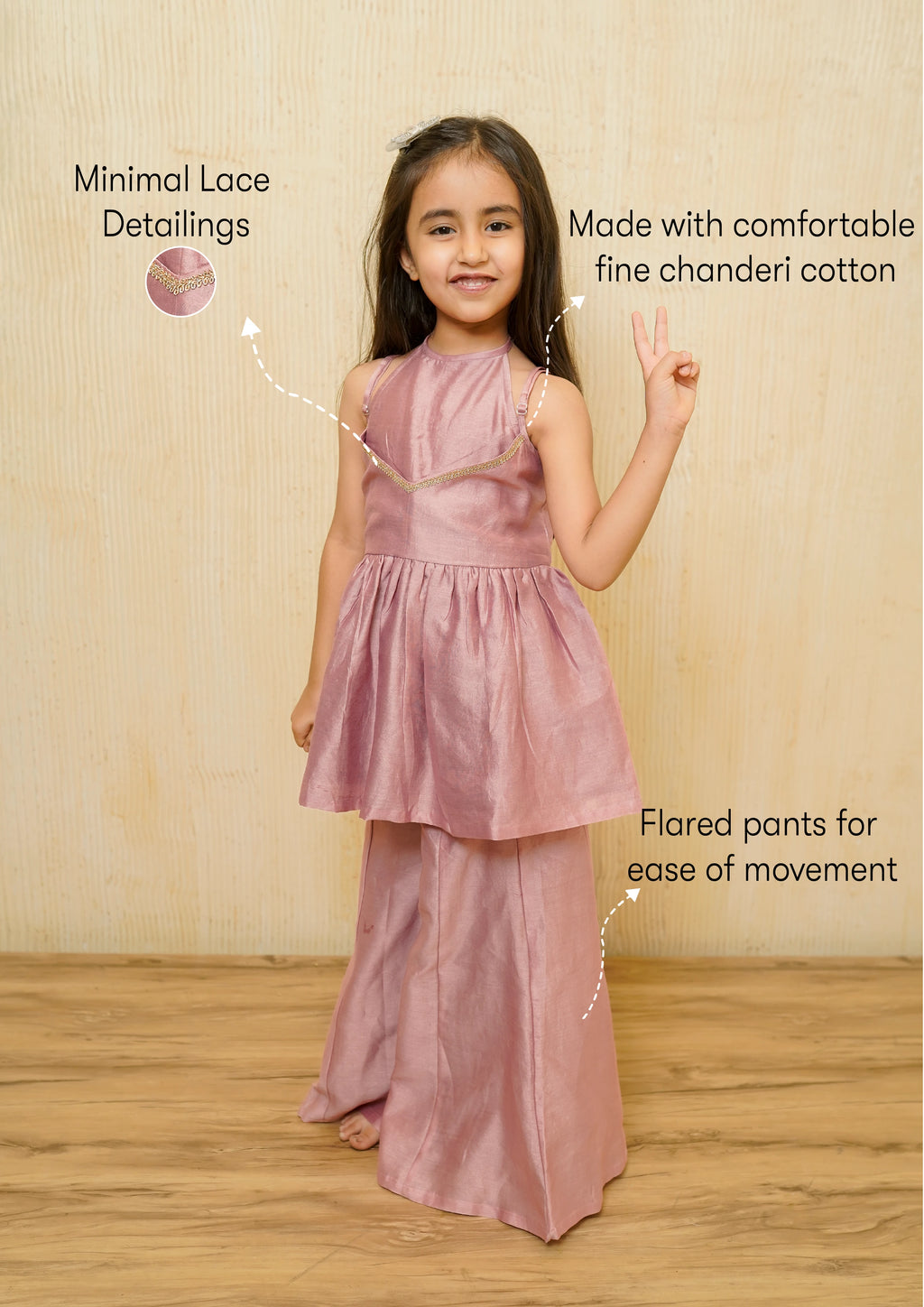 CHANDERI PEPLUM SET