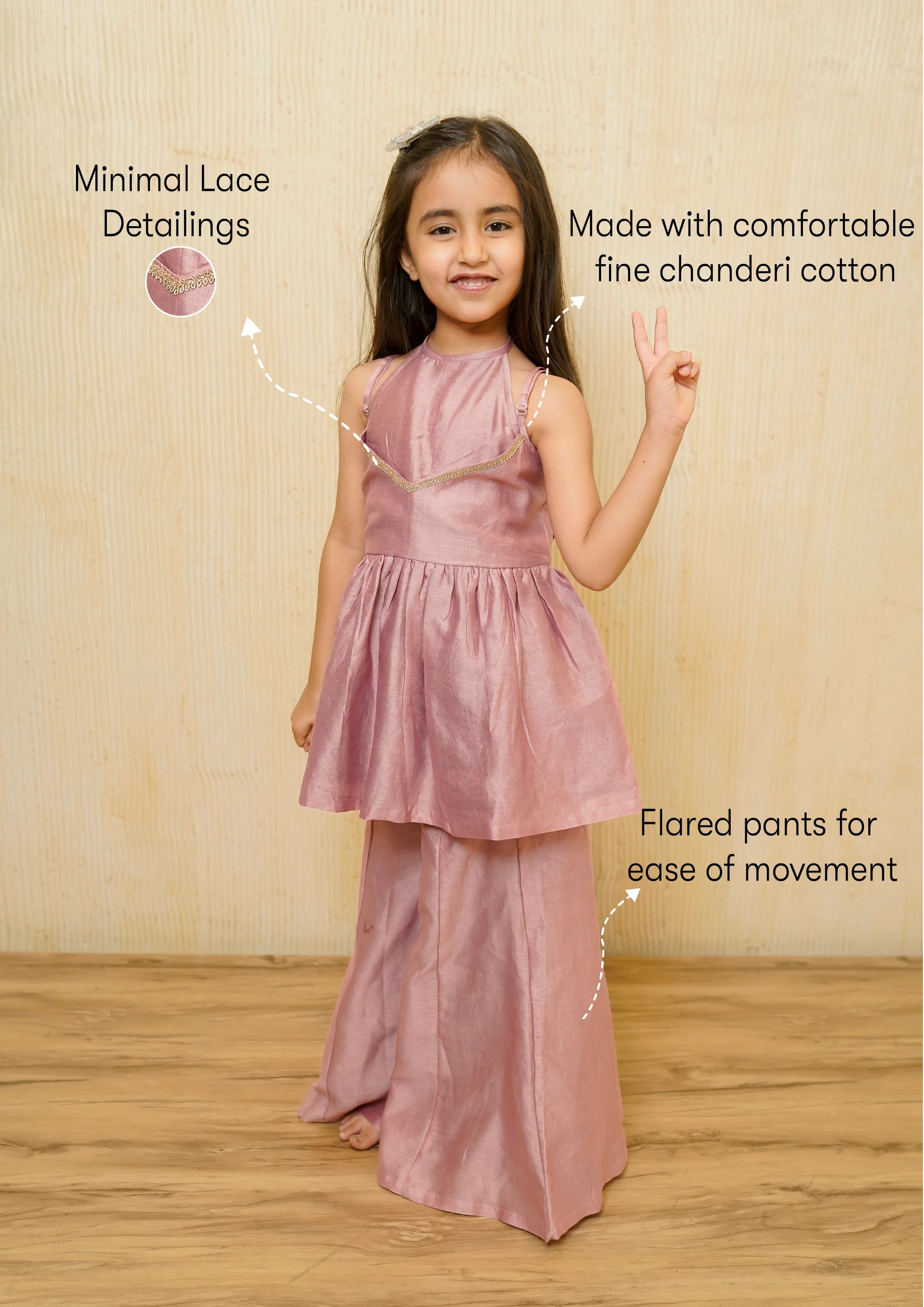CHANDERI PEPLUM SET