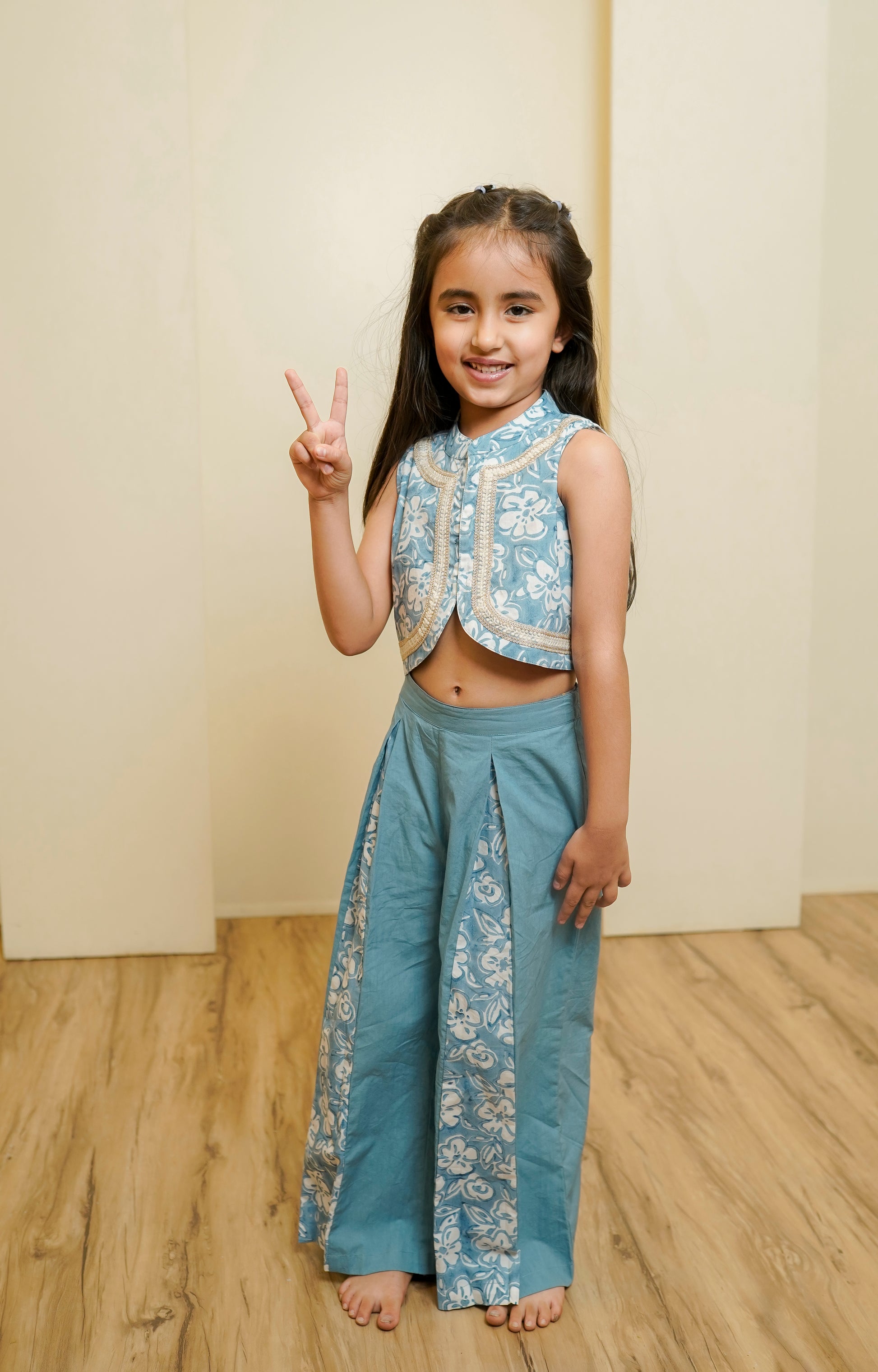 BAAGH CROP TOP FLARED PANTS SET