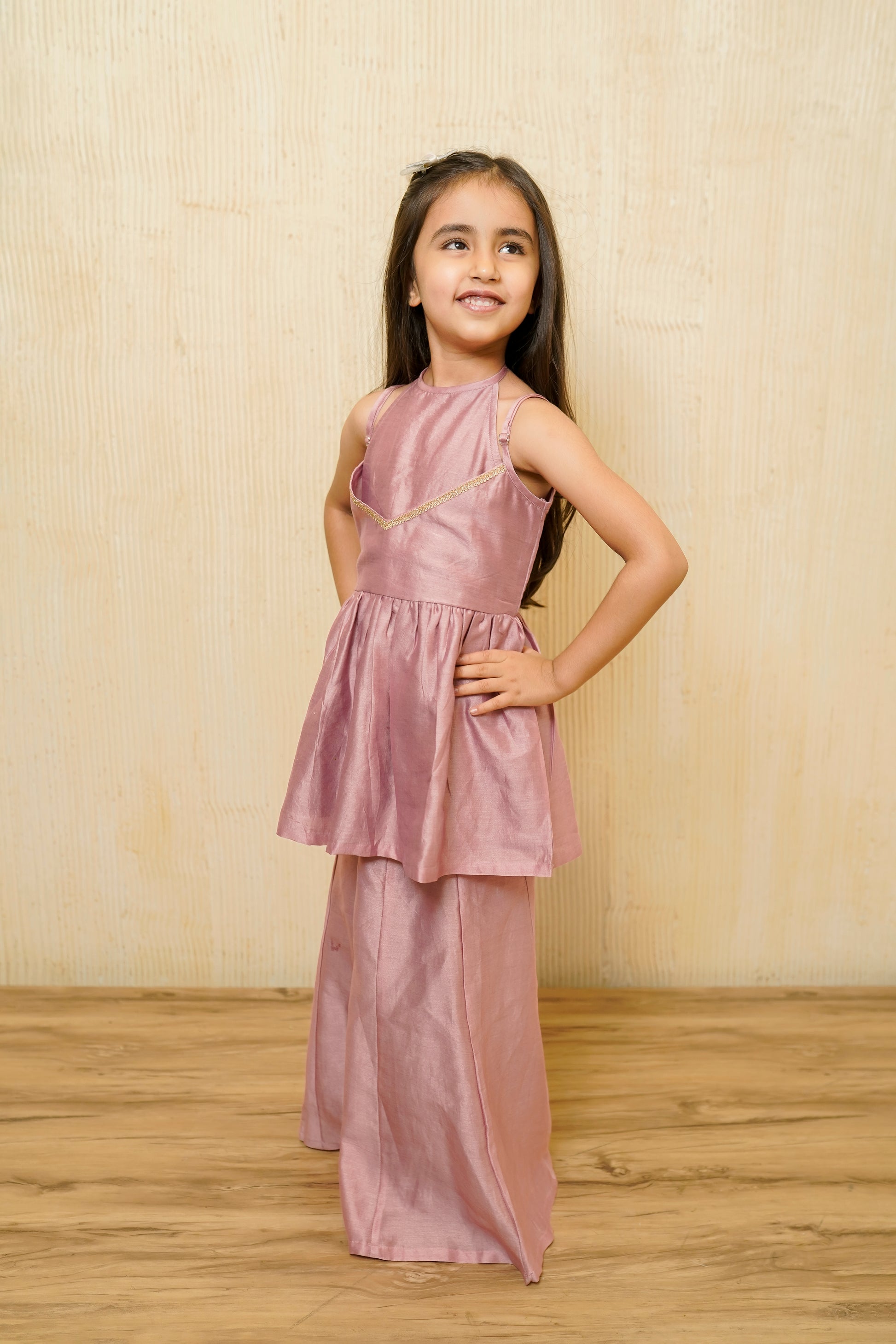CHANDERI PEPLUM SET