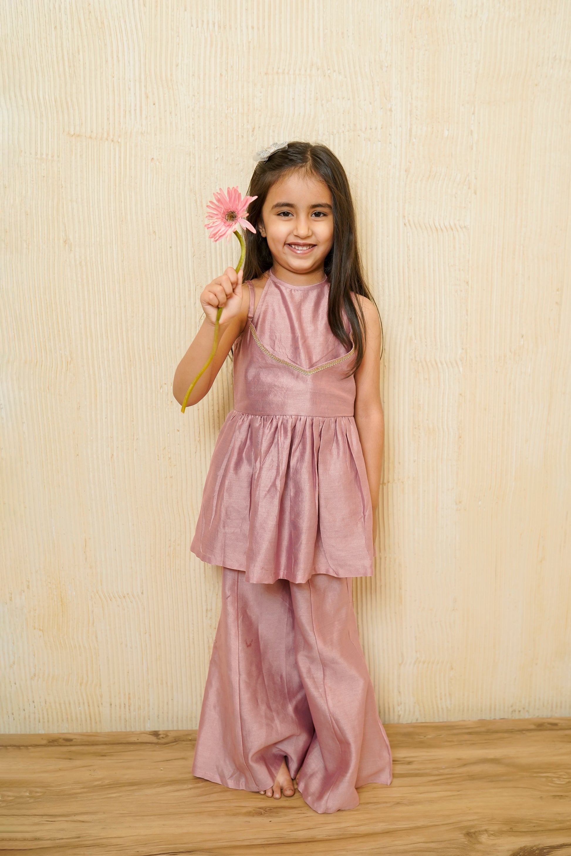 CHANDERI PEPLUM SET